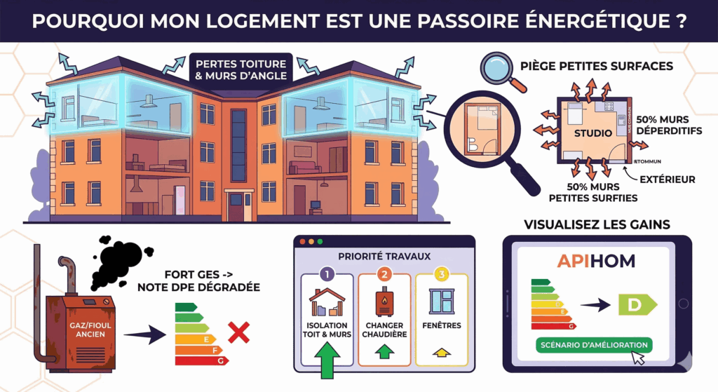 Pourquoi mon logement est-il une passoire énergétique ? Les 3 « vrais » coupables techniques